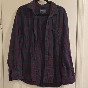 American Rag Blue and Red Plaid Shirt